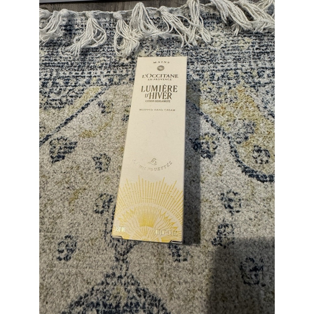 L'occitane Lumiere D'Hiver Citron Begamote Whipped Hand Cream 150 Ml New